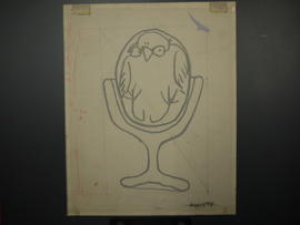 Sketch of a bird - side 1