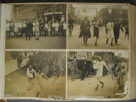 [page 11] Four photographs: the London to Brighton Walking Race, 3 April 1920; F T Lock; W H Bish...