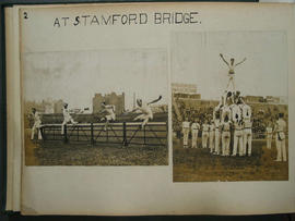 [page 2] Two photographs of the Kinnaird Trophy Meeting at Stamford Bridge in July 1913; D G W An...