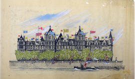 Drawing of Whitehall Court